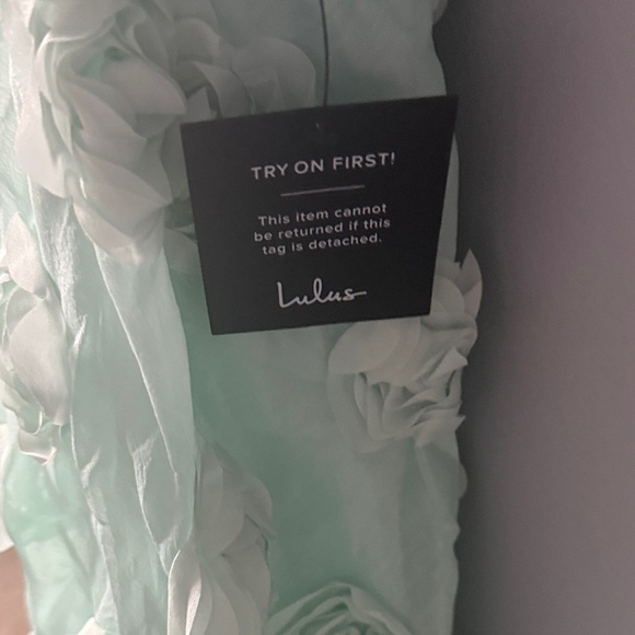 Lulus Mint Green Rosette Dress - Picture 3 of 5